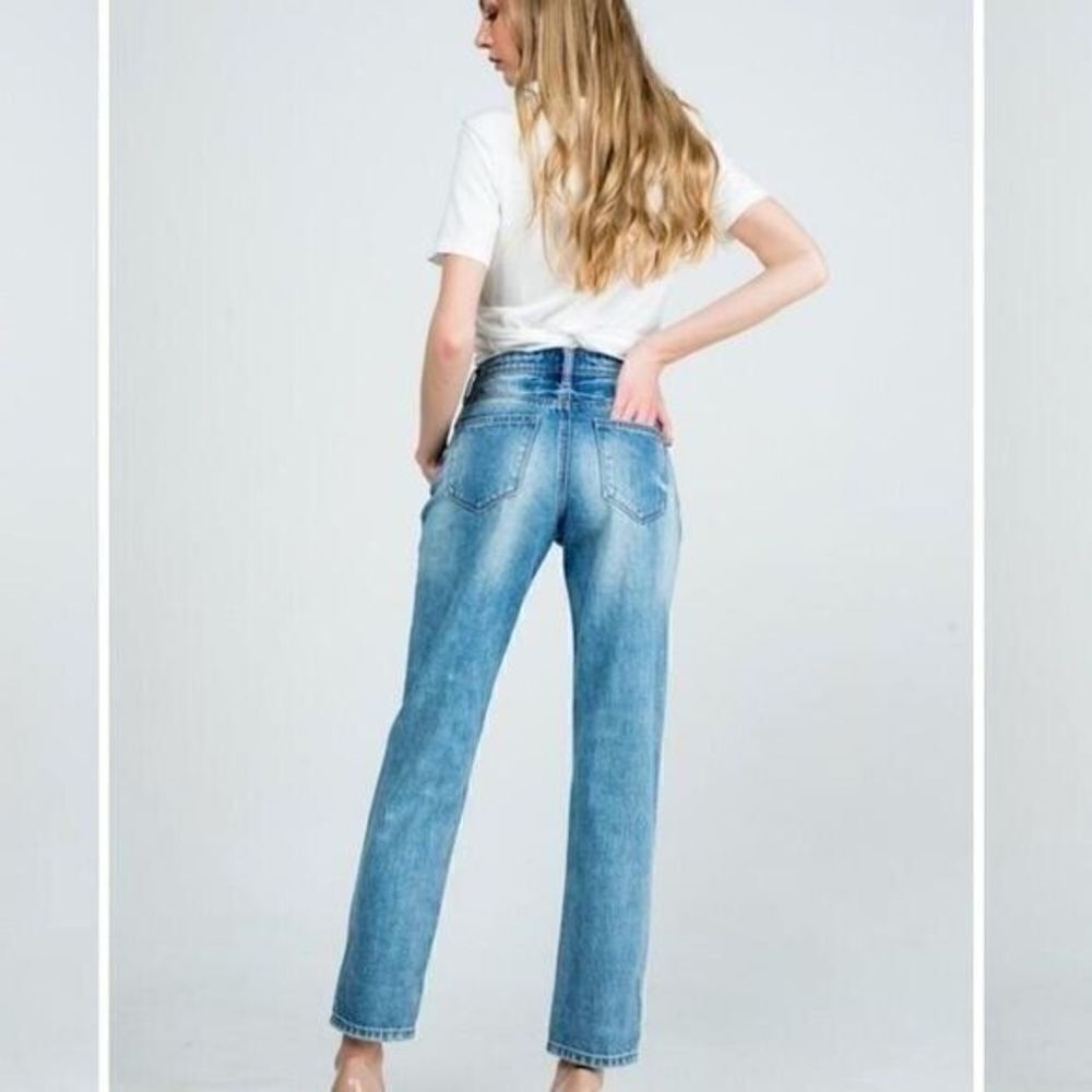 Special A high rise mom jean straight leg 5 NWOT Y2K ankle cropped jeans - Picture 3 of 12